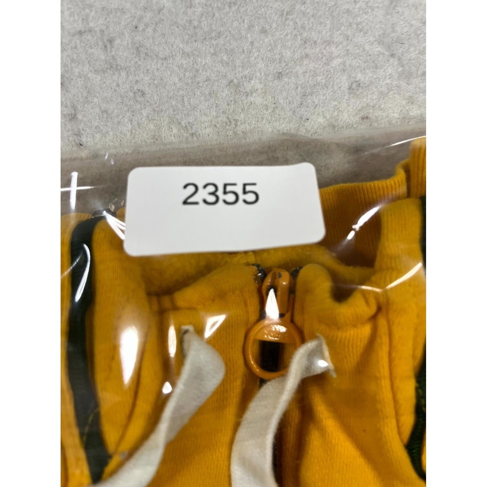 Green Bay Packers Hoodie Mens Small Yellow Reebok Football NFL Full Zip Athletic - Picture 12 of 12